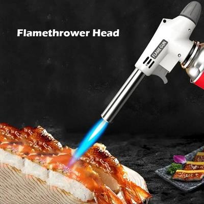 Brennerkochen Selbstzündendes Butangas-Schweißbrenner Schweißgasbrenner Flamme Gasfackel Flammenpistole Schlag für BBQ Camping Kochen