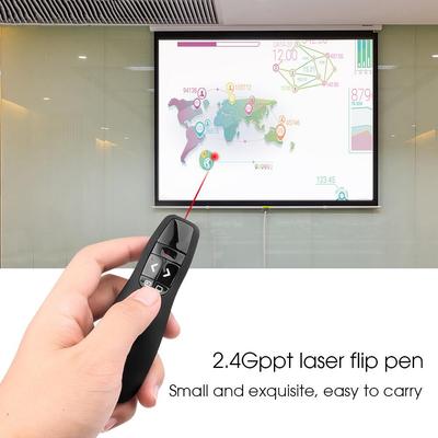 2,4GHz bezdrátový prezentér USB Power Point Dálkové ovládání prezentačního zařízení Červené laserové pero PPT Flip Pen Ukazatel