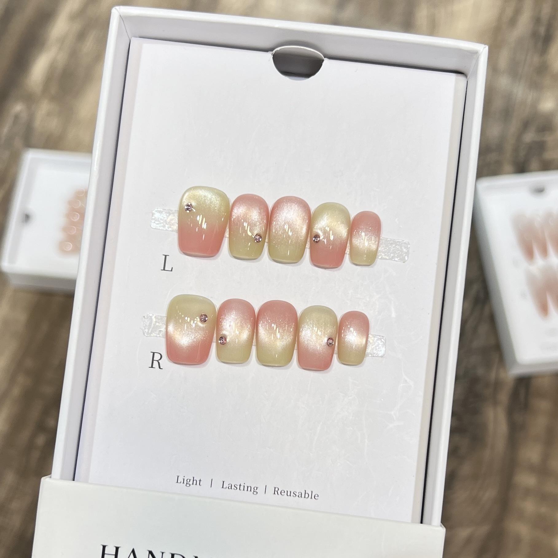 

Милый французский кошачий глаз в стиле инс, универсальный короткий армор цвета арбуза, чистый ручной армор Large L