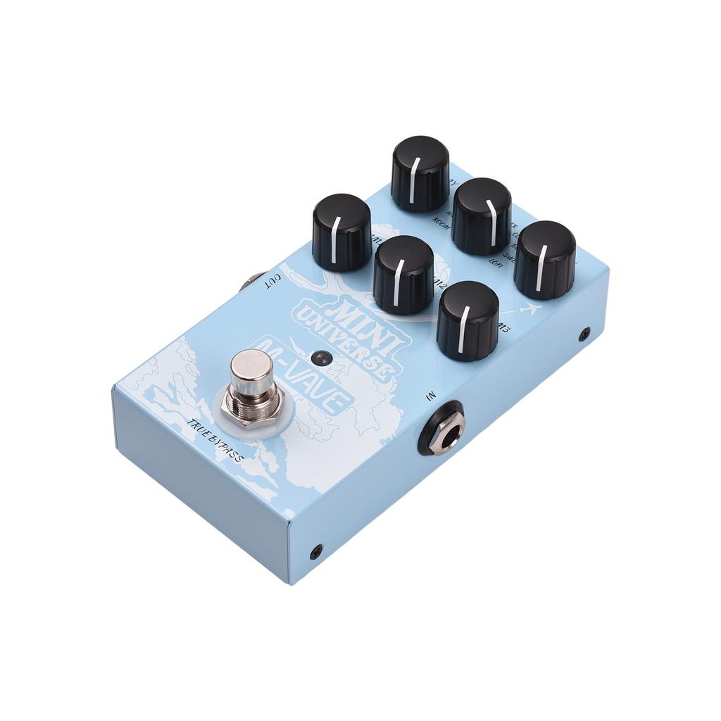 Guitar Effect Pedal Digital Reverb Pedal Digital Modeling Reverb Effector with 9 Mode Reverb Selection for Guitar Bass - MINI-UNIVERSE