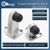 304 Stainless Steel Triangle Door Stopper with Anti-Collision Rubber for Bathroom and Room Doors