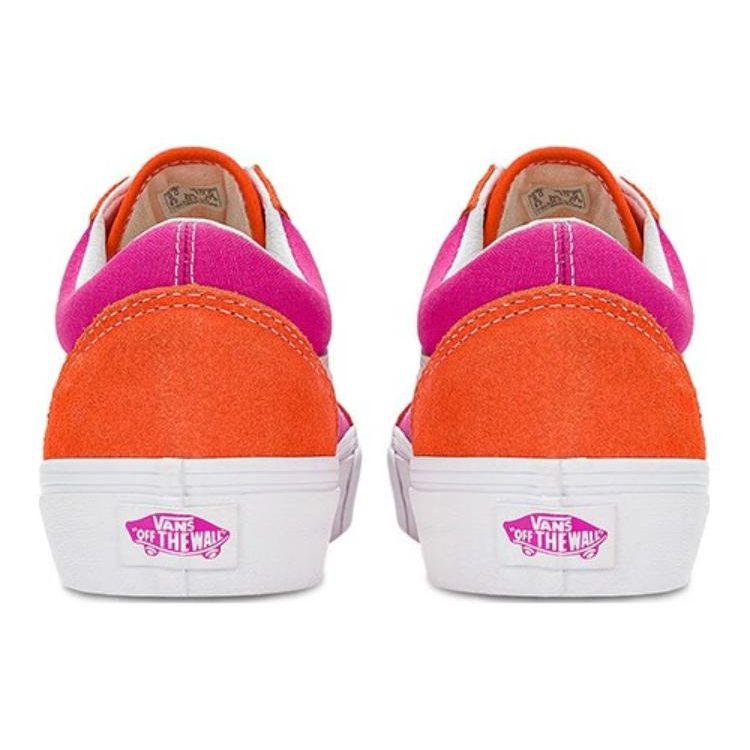 Vans Old Skool Series Casual Low-Top Skate Shoes Unisex sneaker Pink Orange White VN0A5KRSC31