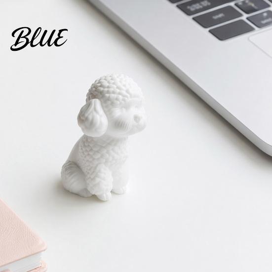 Artistic Pet Memorial 3D Printed Cute Teddy Dog Statue Mini Poodle Figurine