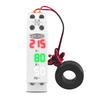 Din Rail 3in1 Single Phase Ampere Voltage Frequency Meter Ac 0-99Hz 100A Voltmeter Indicator LED Digital Display 110V 230V TOMZN