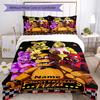 3pcs Custom Name Five Nights At Freddy's Bedding Set Duvet Cover Closure Includes 1 Duvet Cover & 2 Pillowcases, Soft and Comfortable for All Seasons.
