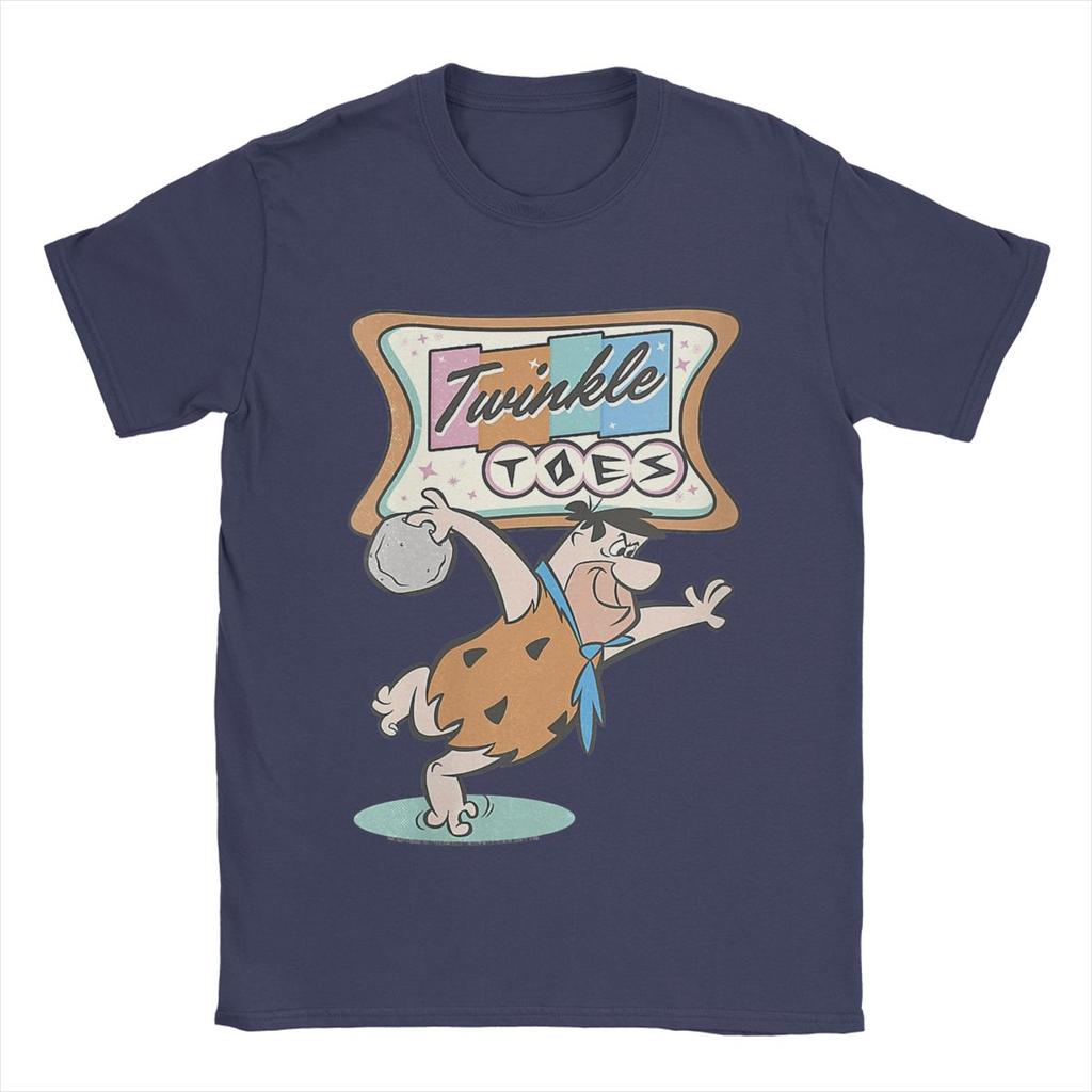 The Flintstone Twinkle Toes Bowling Alley Shirt Accessories Men Women Cotton Novelty T-shirt Short Sleeve Tops Classic