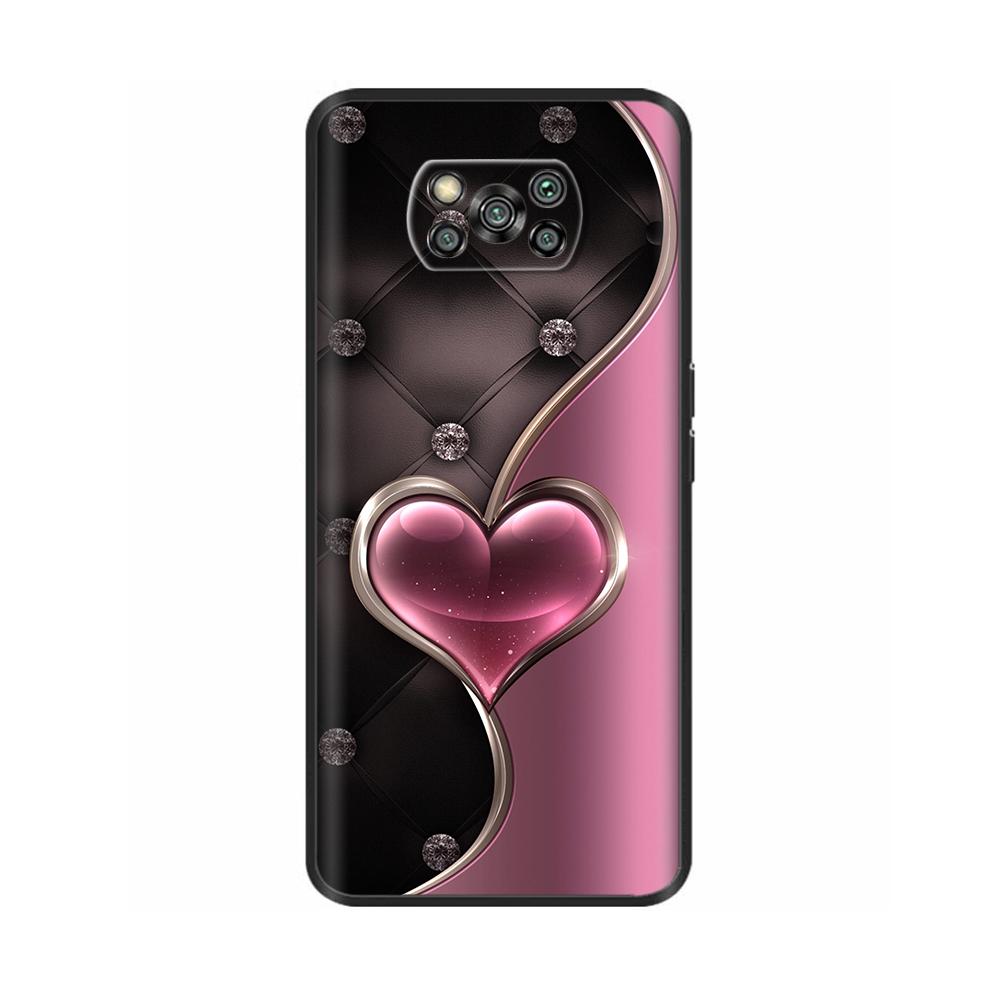 Etui na Poco X3 Pro Motyl Serce Miękkie Płynne Silikonowe Pełna Ochrona Etui dla Xiaomi Poco X3 NFC Pokrowiec Dla Poco X3 PocoX3