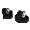 1 Pair Luggage Suitcase Wheels ABS Silent Double Row Wheels Universal Travel Suitcase Replacement Casters