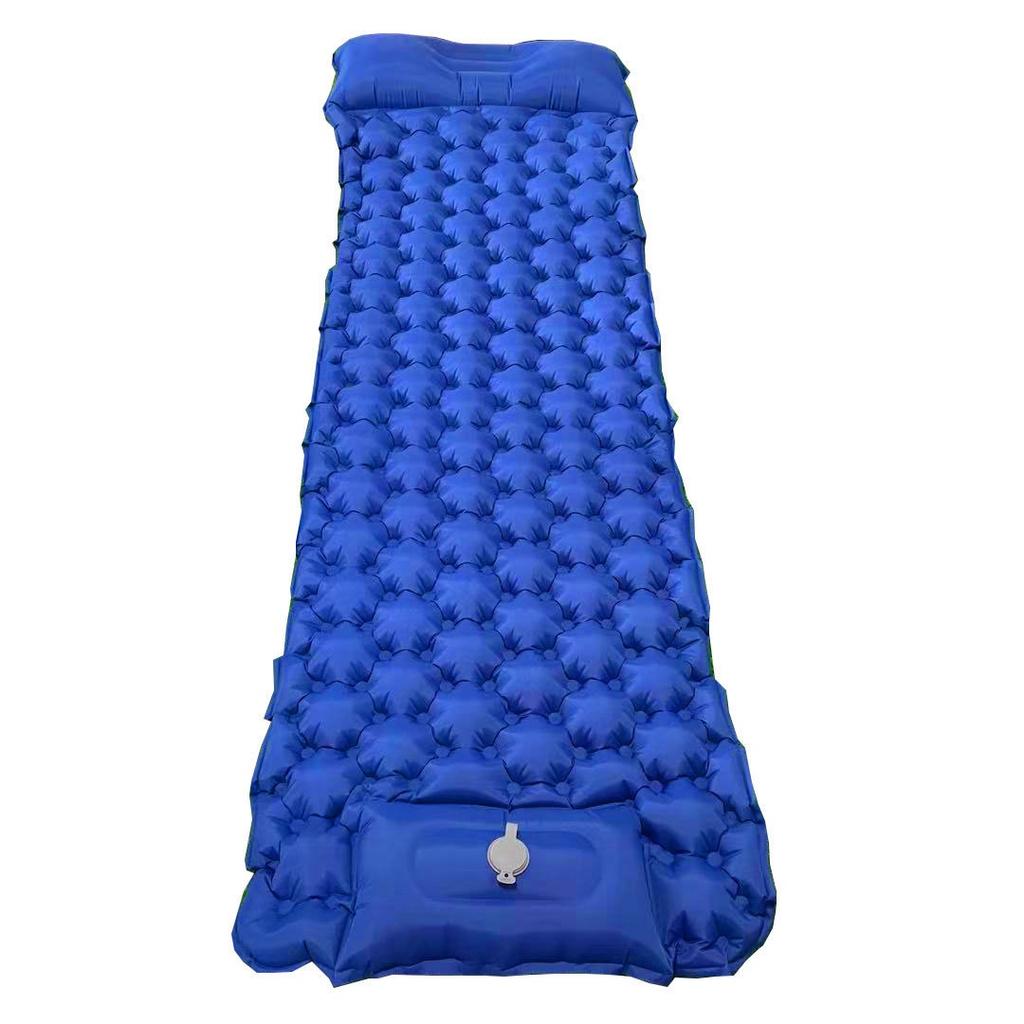 40D Nylon Waterproof Ultralight Summer Air Mattress with Built-in Pump Compact Foldable Sleeping Pad for Hiking Camping