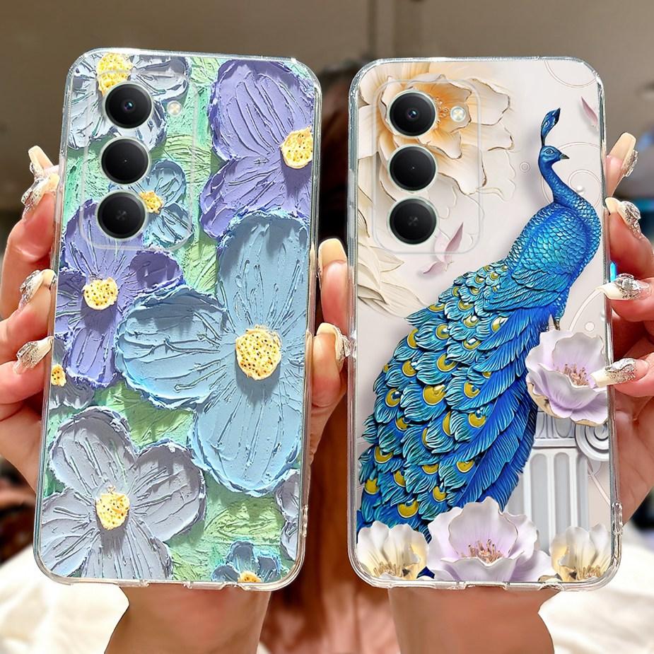 For Xiaomi Redmi 15 5G Case Cute Cat Luxury Painted Cover 6.9'' Soft Slim Phone Case For Xiaomi Redmi 15 Redmi15 4G Fundas Coque