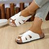Fashion 2025 Summer Women Wedge Slippers Premium Open Toe Sandals Vintage Anti-Slip Slippers Casual Platform Retro Shoes Slides Women