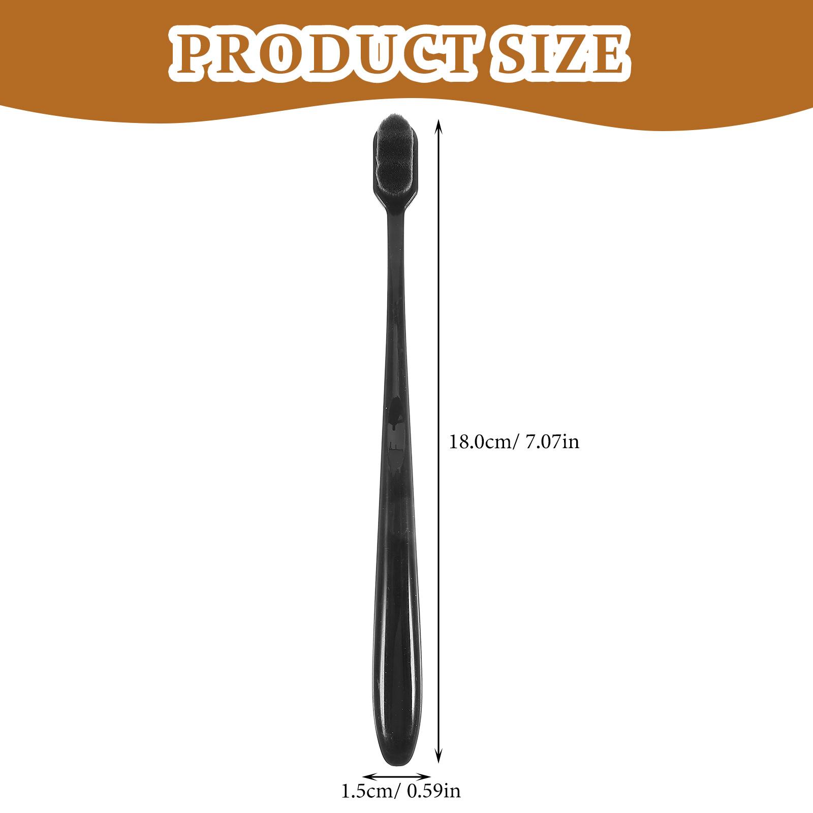 

4 шт. мягкие зубные щетки щетина зубные щетки дорожные портативные для взрослых полипропиленовый материал дети кемпинг складные маленький размер чёрный