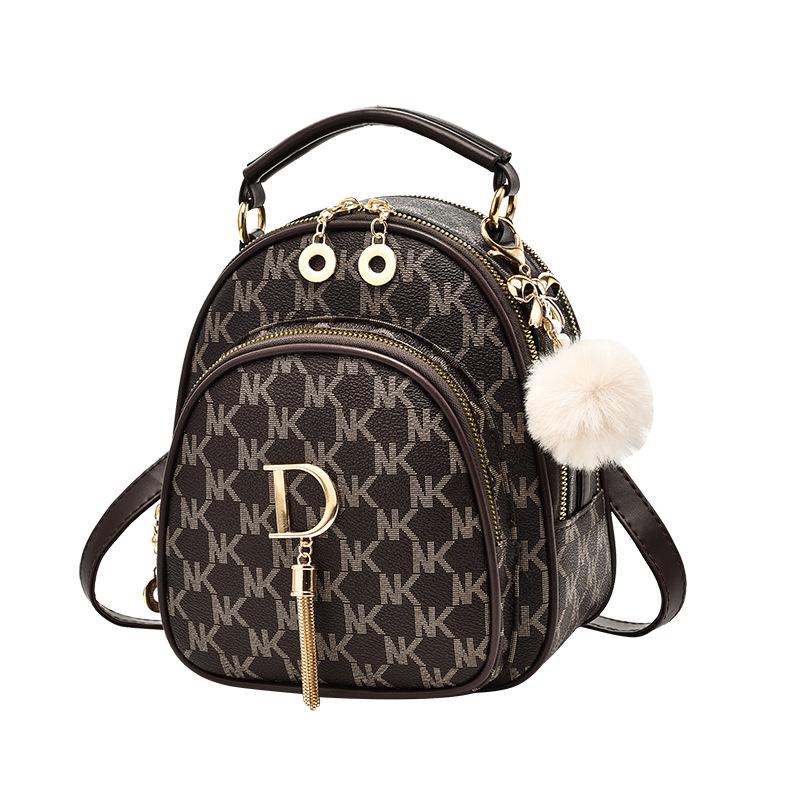 2025 new textured backpack women's large-capacity bag women's summer simple messenger bag fashion small bag women