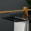 10pcs Seamless Trouser HangerNon-Slip Metal Shirt Trouser Hook Hanger Open Pant Coat Hanger Wardrobe Organzier Clothes Rack