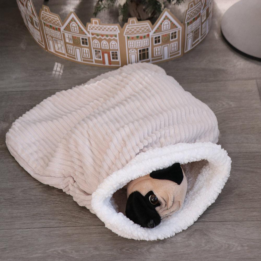 Pet House Soft Cat Sleeping Bag Comfortable Semi-closed Winter Cat Bed Thickened Pocket Type Cat Warm Nest Puppy