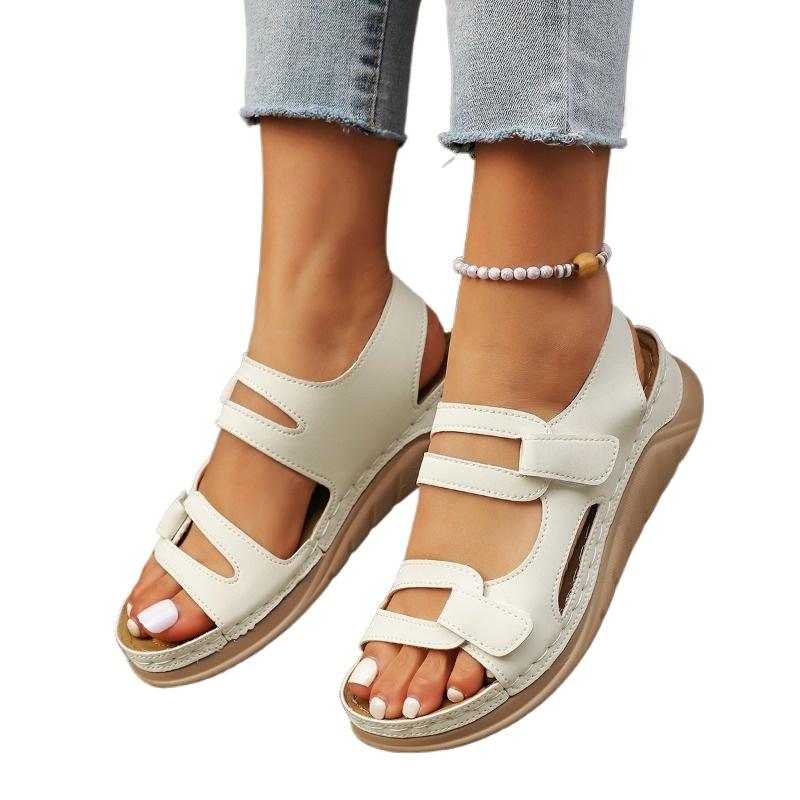 Fashion Ladies Shoes 2025 New Open Toe Women's Sandals Fashion Casual Comfortable Plus Size Light Best Seller Flat Sandals Zapatos Mujer