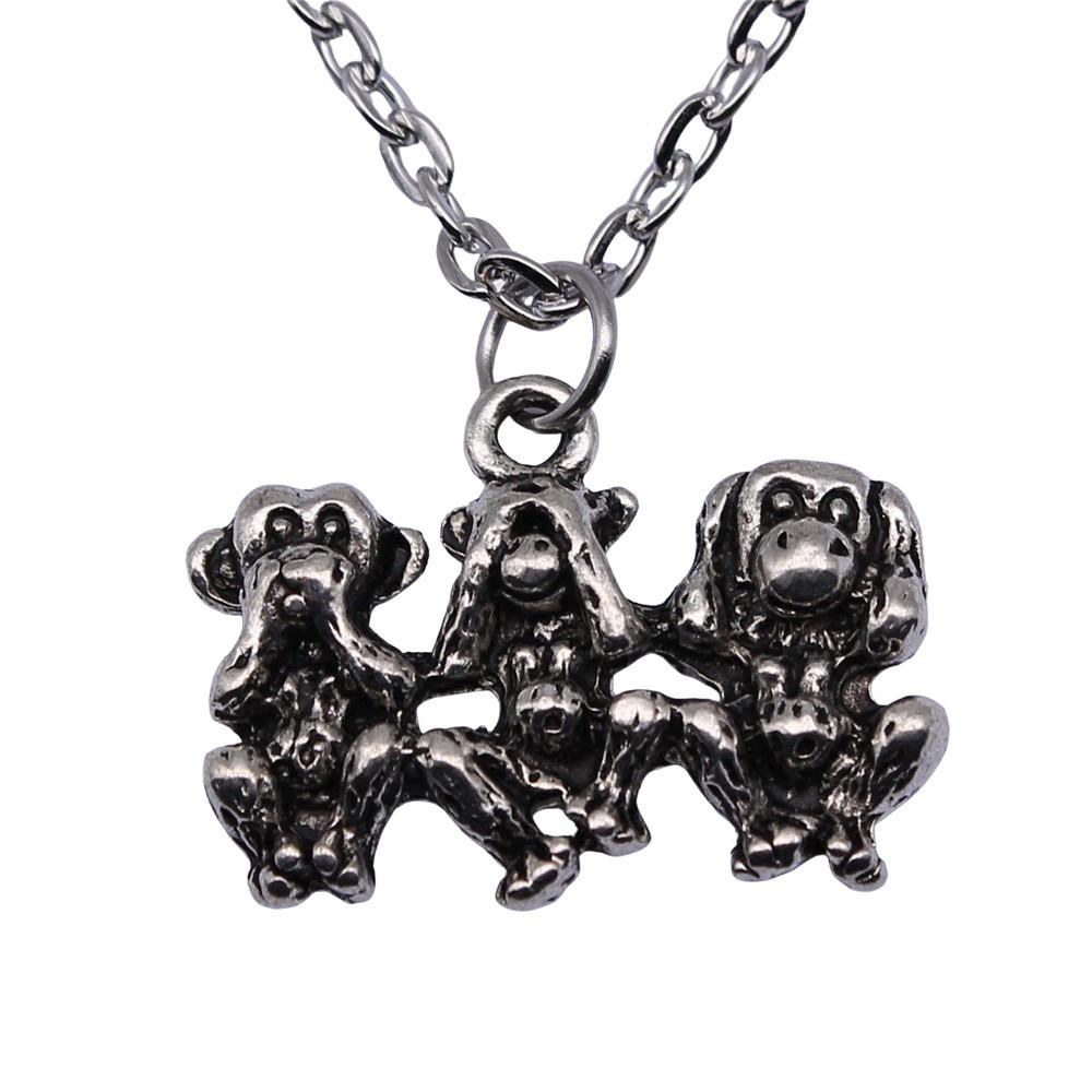 Panda Charm Necklace Cute Animal Pendant For Kids Chinese Culture Jewelry 43cm Chain
