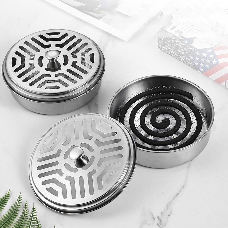 1PC Incense Holder, Mosquito Coil Tray Holder For Household With Lid, Outdoor Mosquito Coil Box, For Living Room And Bedroom