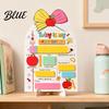Campus Style Sign Personalized First Day of School Wooden Sign Reusable Erasable Back to Board Cute Classroom Decor Keepsake Memory Tracker