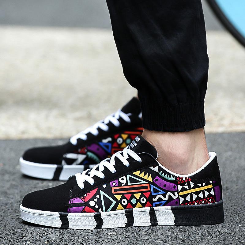 Męskie buty codzienne, modne buty płócienne, modne sportowe męskie buty studenckie
