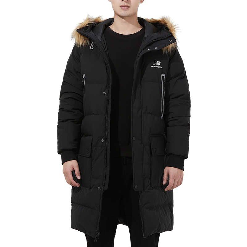 New Balance Classic Long Down Jacket Asia Sizing 'Black Brown' Men's AMJ14321-BK