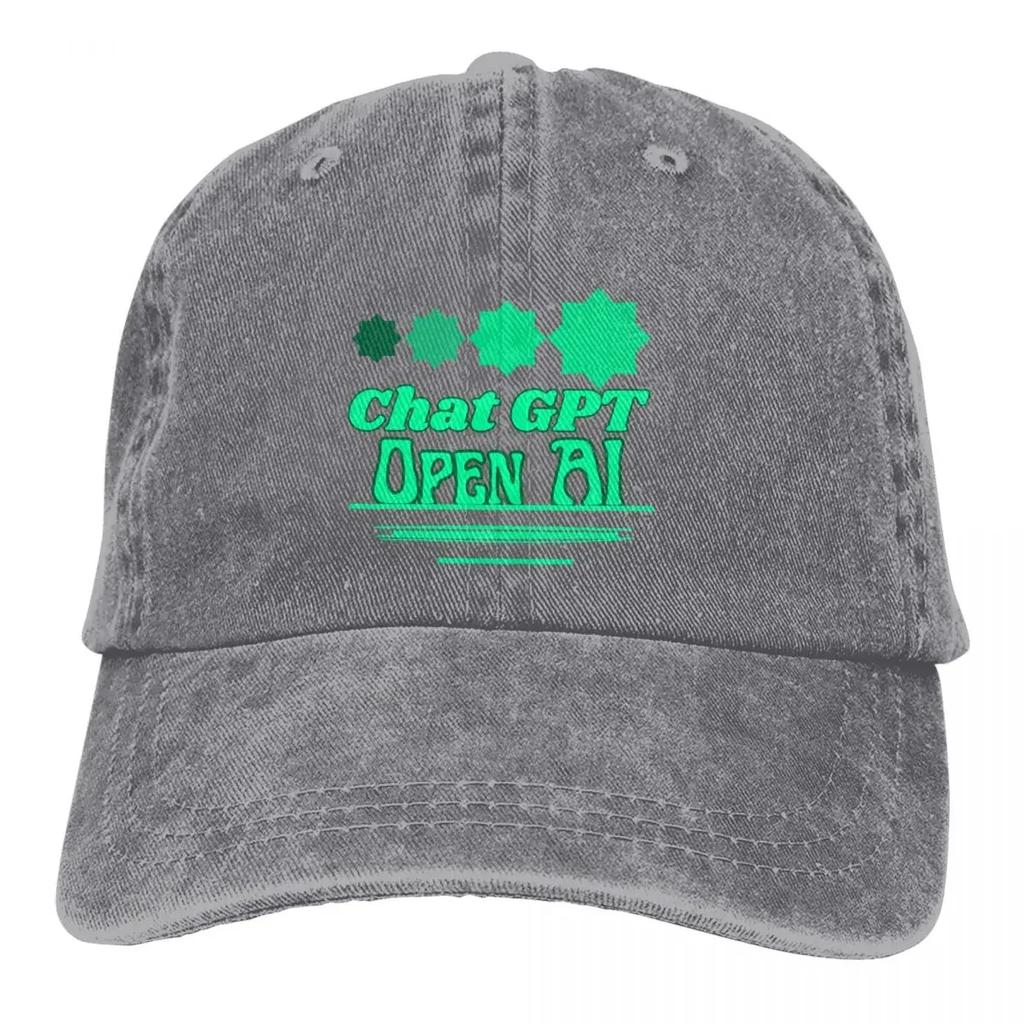 Open AI Typography Baseball Cap Men Cowboy Hats Women Visor Protection Snapback ChatGPT Caps