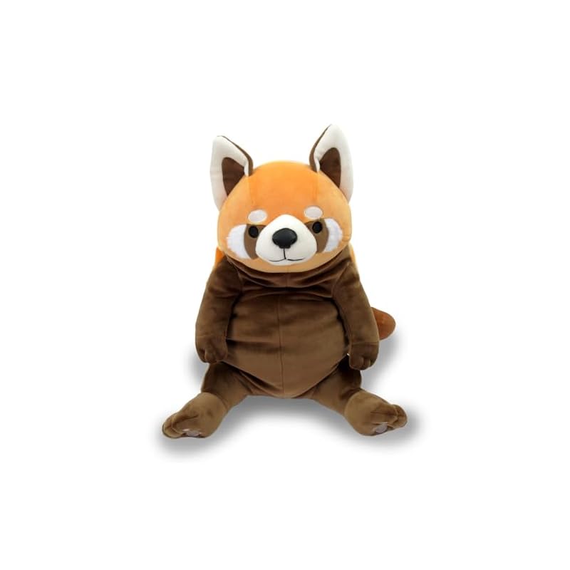 Shinada Global Mochi Series Mochilessa Gold Brown (Large) 22 x 22 x 30 cm Plush Toy Red Panda Animal MORS-0350GB