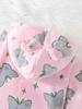 European & American Boys' Plush Hooded Jacket with Stars & Astronaut Flowers