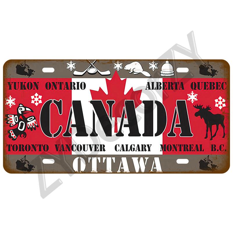 Retro Tinplates Plate Landmark Country Metal Sign Plaque Metal Vintage Tin Sign Home Decor For Man Cave Bar Pub Club Decoration