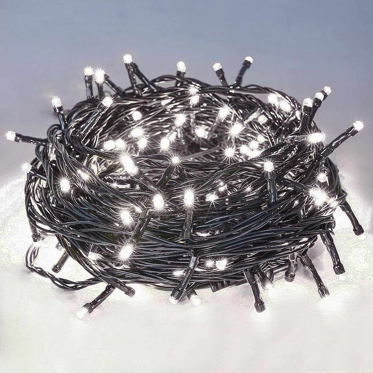 

SUCCUL Outdoor Waterproof LED Christmas 100 Stringable Lights, 10m, Bulbs,