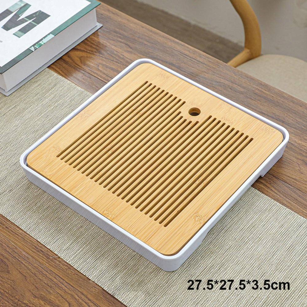 New Bamboo Chinese Tea Trays Eco-Friendly Multistyles Kung Fu Tea Trays Home Use Table Water Storage Trays Chinese Tea Serving