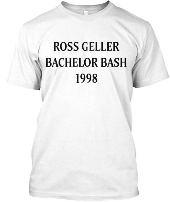 

Ross Geller Bachelor Bash 1998 - 100% Cotton T-shirt Mens Tees Top Made in the USA T-Shirt Tee Top Unisex 2XL
