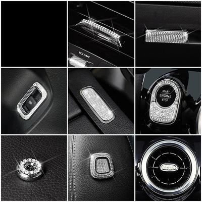 Για Mercedes Benz B Class W247 B180 B200 B220 B250 Εσωτερική διακόσμηση κεντρικής κονσόλας Επανατοποθέτηση κρύσταλλου διαμαντένιου δαχτυλιδιού