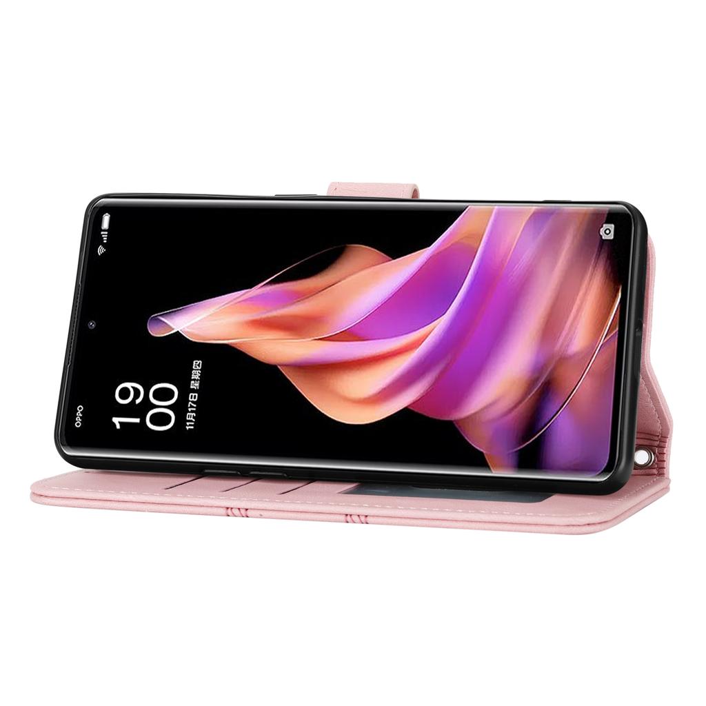 Pro Oppo Reno13 Pro 5G Pouzdro Peněženka Kožená na dotek Vytištěný Kryt na telefon