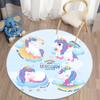 Unicorn Kids Rugs for Living Room Rugs Kids Animal Rugs Kids Games Round Rugs In Kids Room Home Decor Floor Mats