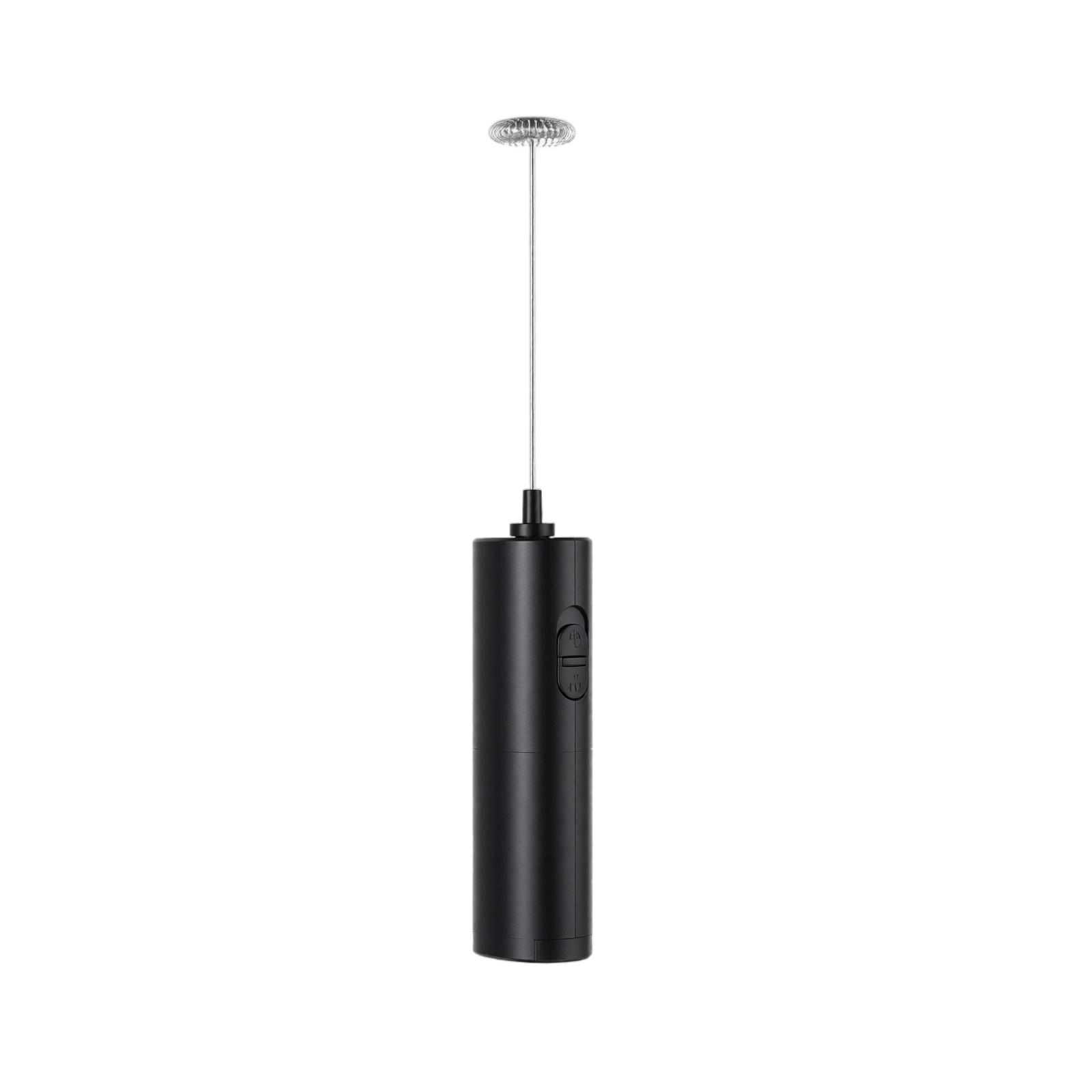 Handheld Milk Frother Manual Coffee Whisk Small Portable Mixer Stainless Steel Whisk Head Battery Not Included one size чёрный