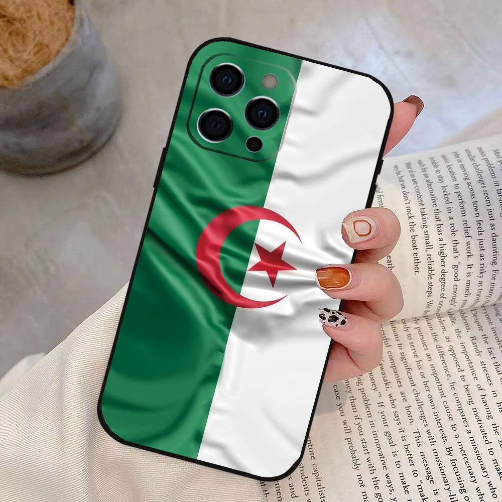 Algeria F-Flag Phone Case Silicone Soft For IPhone 17 16 15 14 13 12 11 X XR Plus Pro Max Plus