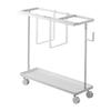 Yoga Mat Storage Rack Cart Dumbbell for Kettlebells Resistance Bands White