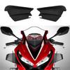 2 × Universal Motorcycle Side Winglets Wind Fin Spoiler Trim Cover Air Deflector