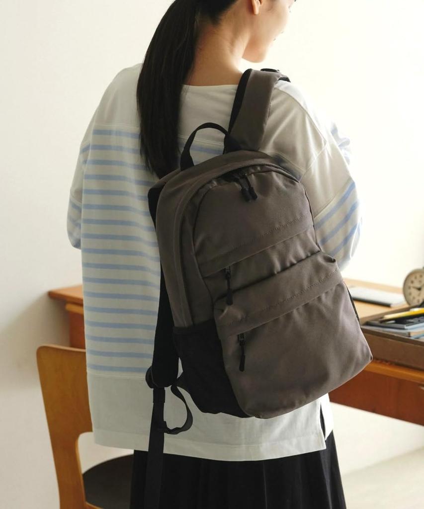 Afternoon Tea Living Zero Gravity Functional Backpack, Gray Beige, Women's, Water-Repellent, Lightweight, with Laptop Storage, Perfect for Commuting