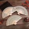 Sandalwood Fan, Original Wood Fan, Ancient Style Folding Sandalwood Fan, Chinese Style Handmade Wooden Fan, Sandalwood Folding Fan, Hollow-Carved