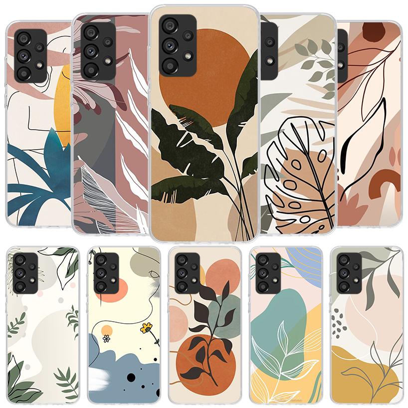 Abstract Women Face Line Phone Case For Samsung Galaxy A17 A37 A57 A16 A26 A36 A56 A15 A25 A35 A55 A14 A24 A34 A54 A13 A23 A33 A