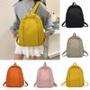 Solid Fashion Color Large Capacity Backpack Surface Inner Pocket School Travel