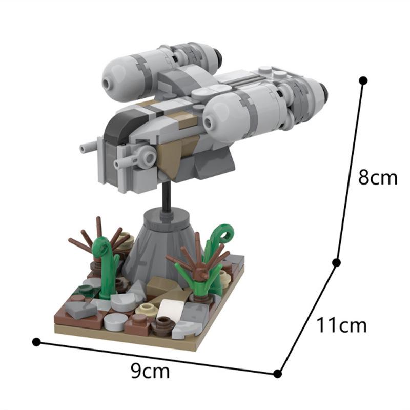 MOC-51912 Razor Scene Planet Small Particle Puzzle Assembling Building Block Set