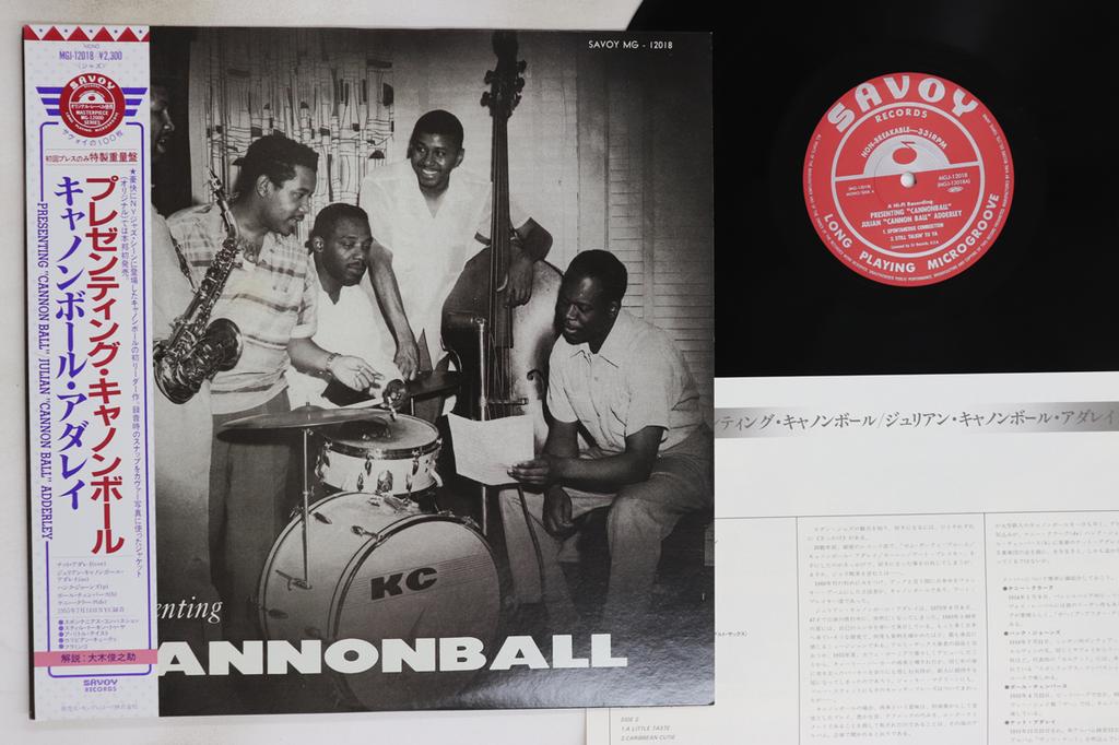 LP Record CANNONBALL ADDERLEY - Presenting "cannonball" MGJ12018 SAVOY 1985 Japan Obi Jazz Used