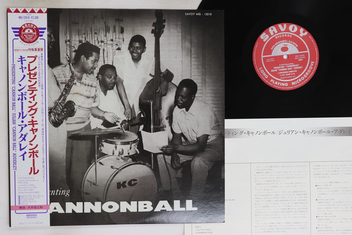 

LP Record CANNONBALL ADDERLEY - Presenting cannonball MGJ12018 SAVOY 1985 Japan Obi Jazz Used