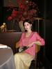 Spring Luxury Embroidered Chinese Style Camisole Dress Set P0160