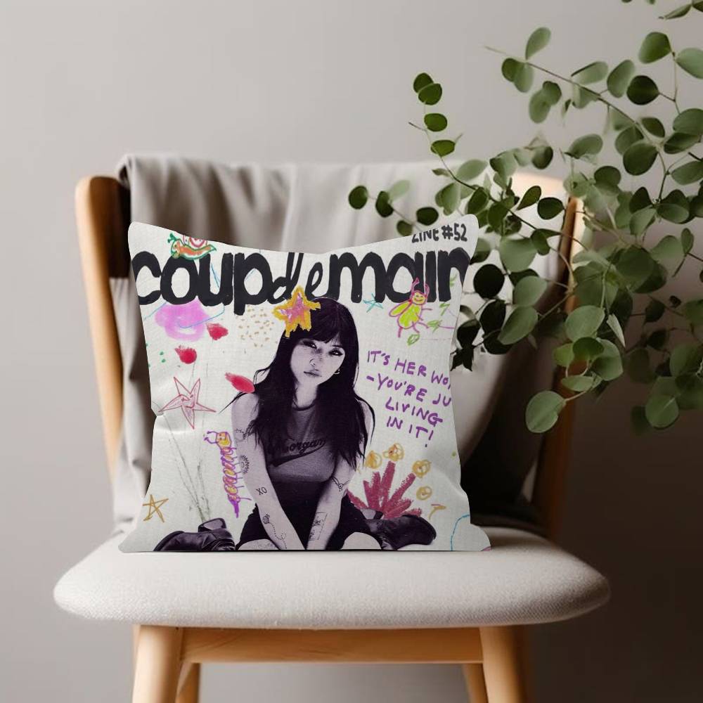 Rock Singer pretty B-Beabadoobee Cushion Cover 45x45 Polyester Sofa Cushions Decorative Throw Pillows Pillowcover