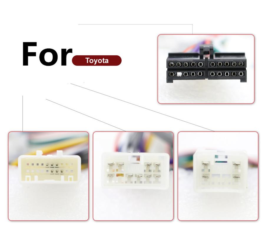 20 Pin Wiring Harness Connector For Toyota Stereo DVD Android Player Power Cable