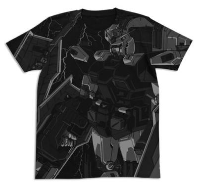 Mobile Suit Gundam Thunderbolt Full Armor Gundam All Print Black M Size T-Shirt